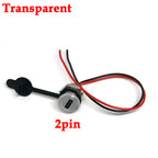 USB-C 5A High Current Charging Socket With M11 Nut Snap Lock Plate Transparent Female Type C Waterproof Female Connector Jack