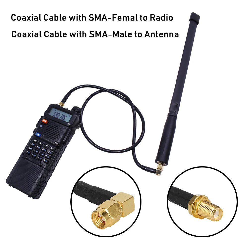 High Quality SMA Female to SMA Male Antenna Adapter Coaxial Extend Cable Signal Stable for Baofeng UV-5R UV-82 UV-9R Plus Walkie