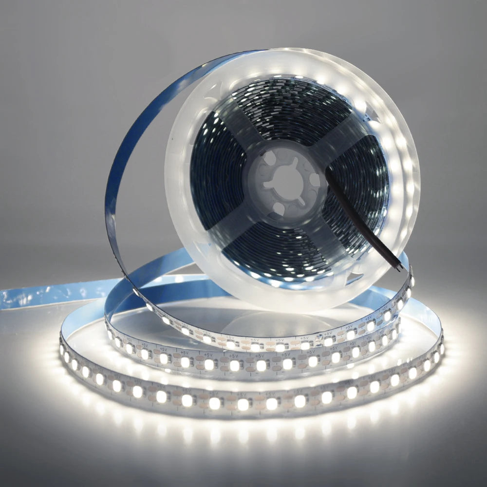 3MM 5MM 8MM Width DC 5V LED Strip 2835 120LEDs/m 1 LED Per Cut Flexible Tape IP20 Not Waterproof Warm Natural Cool White 1M-5M
