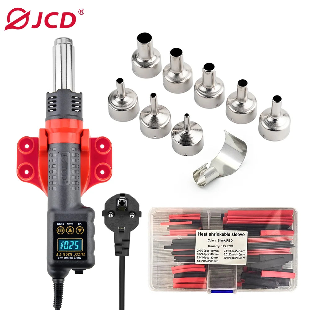 JCD 8208 Heat Gun Micro Soldering Station 750W Soldering Hot Air Gun LCD Digital Hair Dryer For BGA IC Welding Repair Tools