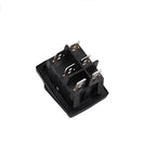 2pcs KCD4 Waterproof Rocker Switch 4 6 Pin Latching 16A 250VAC DPDT ON OFF ON 12V 220V Red Green LED Light Button Switch