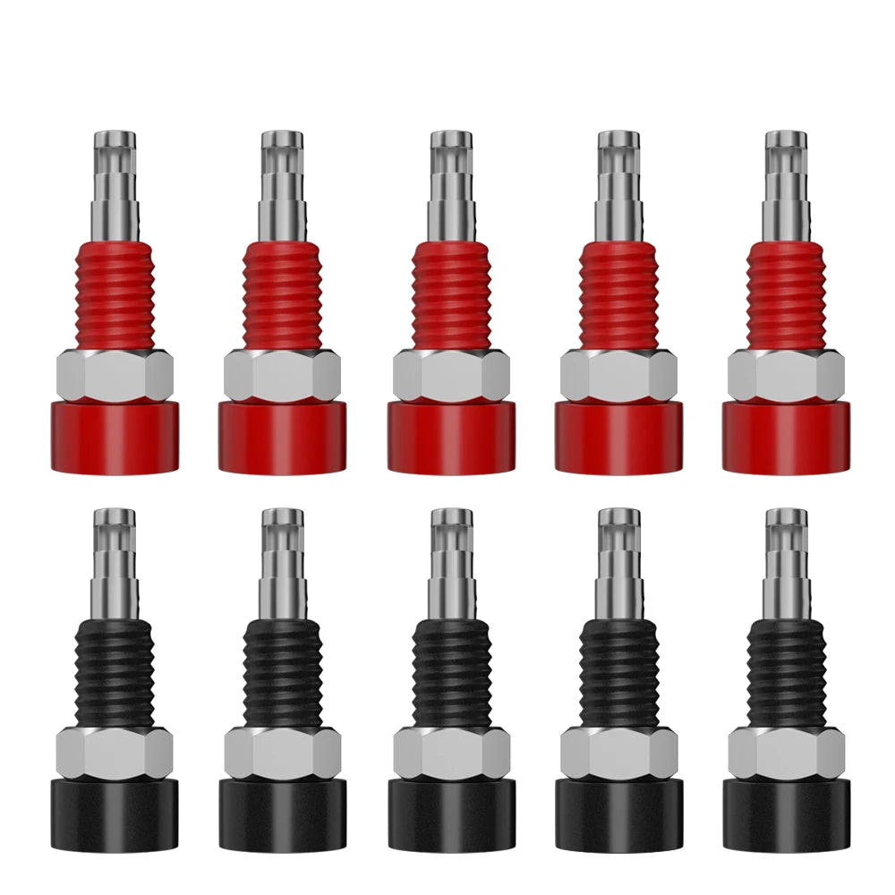 QSS 10PCS 2MM Banana Socket Banana Plug Jack Electrical Connector Terminal Test Hole Electrical Tool