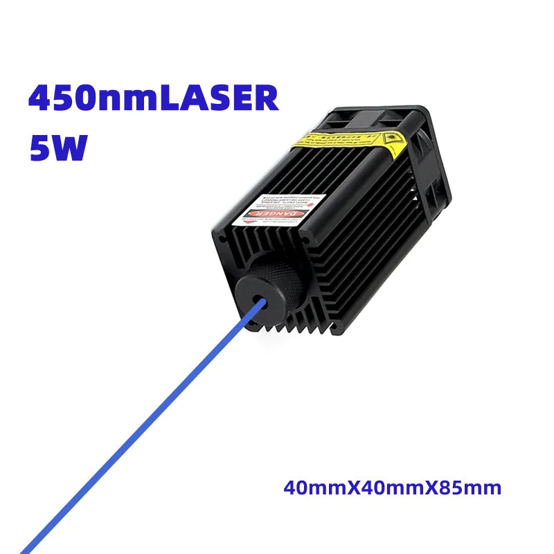 Lasers 520nm 1W Green Laser Module DC12V Focusable DIY OX Laser Head 1000mW Diode Laser for Stage Laser Bird Repellent  With TTL