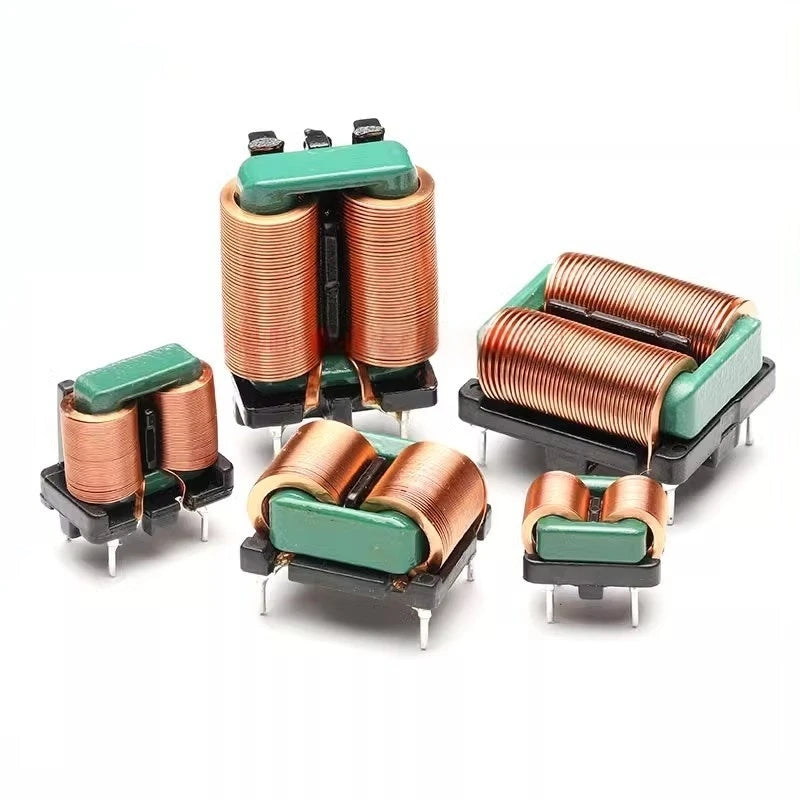 1PCS Common Mode Inductor 5mH 10mH Flat Wire EMI Common Mode Magnetic Loop Inductor, High Current Filter Inductor Coil
