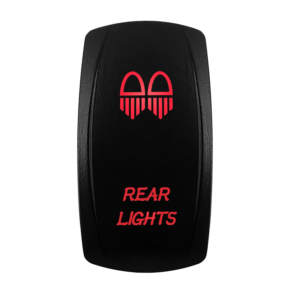 Red Led Light Rocker Switch 12V/24V SPST DPDT Toggle Switch ON OFF/ ON OFF ON Backlight Latching / Momentary Dash Panel Control