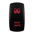 Red Led Light Rocker Switch 12V/24V SPST DPDT Toggle Switch ON OFF/ ON OFF ON Backlight Latching / Momentary Dash Panel Control