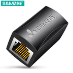 SAMZHE Ethernet Adapter 8P8C RJ45 Lan Cable Extension Connector for Internet Connection Cord Female to Female