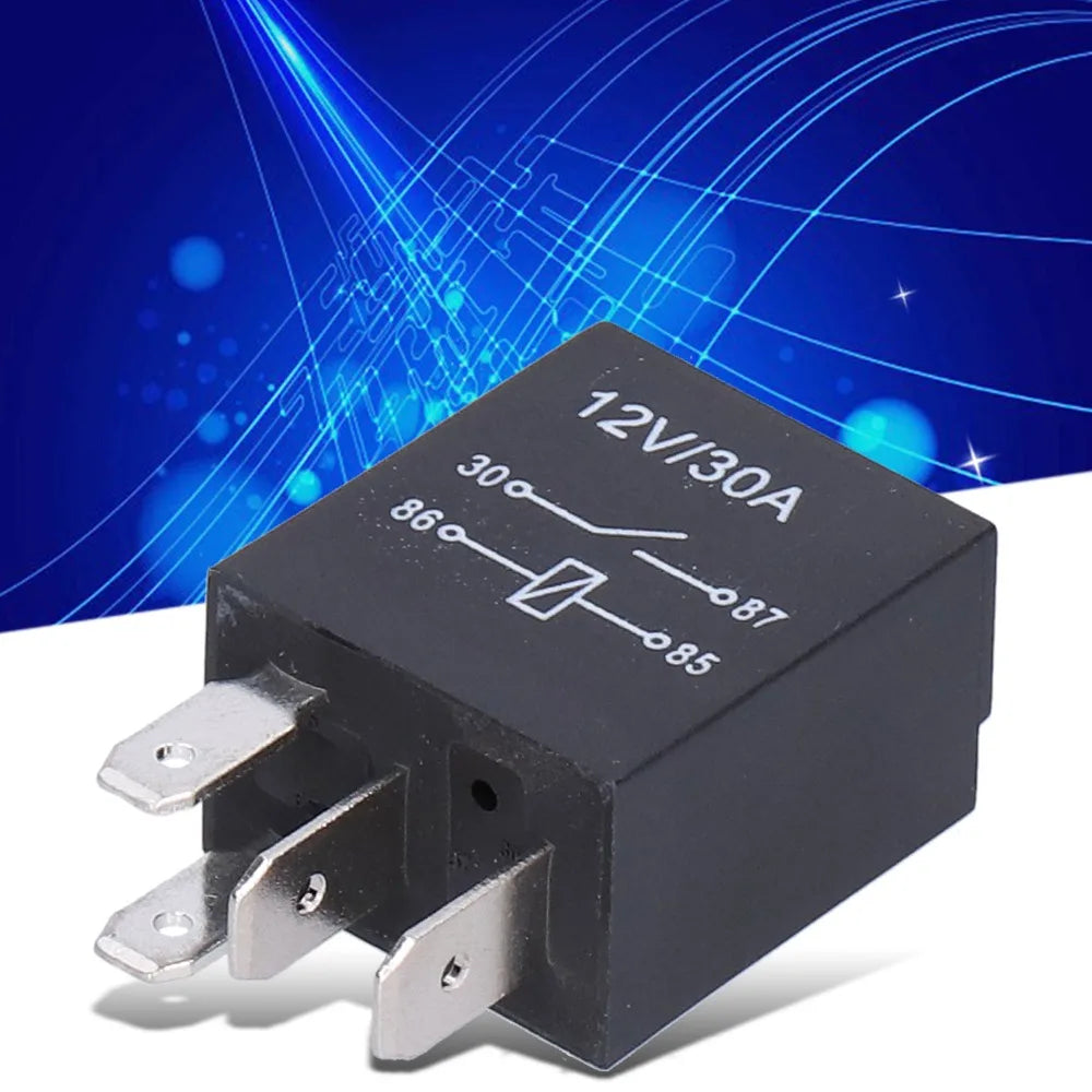 10 Pcs Relay Kit 4 Pin/5Pin Violet Relay 12V 30A 36.6*23*15.5mm Automobile Relay Automotive Relay Vehicle Electrical