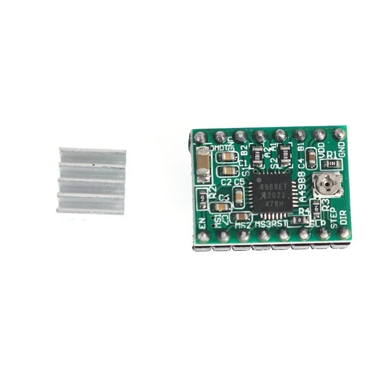 A4988/ DRV8825 Reprap Stepper Motor Driver Module with Heatsink for 3D Printer RAMPS 1.4/1.5/1.6 Stepper Motor for Arduino