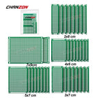 34 Pcs Double Sided PCB Board Tinned ( 2X8 3X7 4X6 5X7 7x9 cm ) Prototype Kit FR4 Printed Universal Circuit Perfboard for DIY