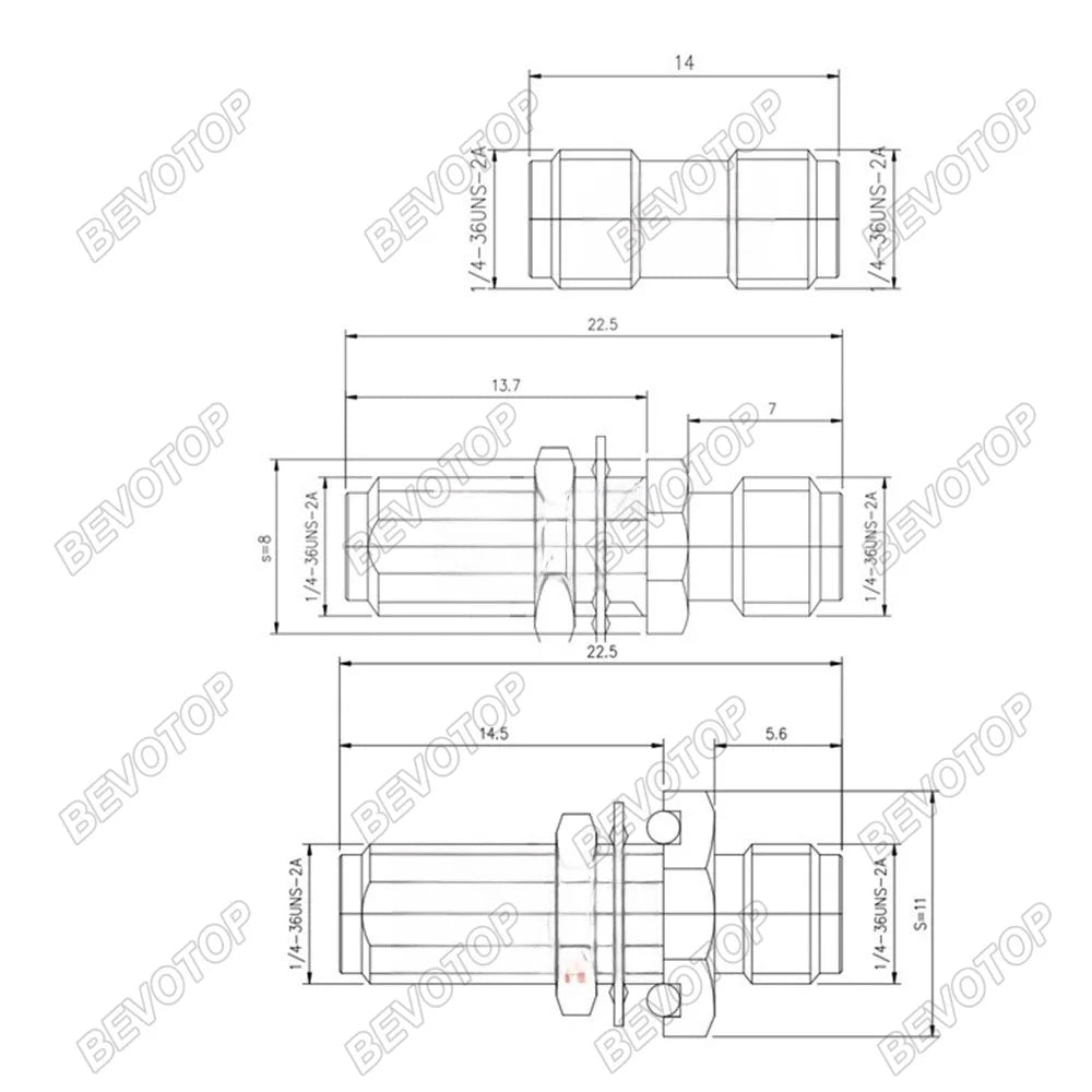 2 PCS/lot SMA / RP-SMA Female to Female jack For Raido Antenna SMA to SMA RF Coaxial Adapter Connector High Quality