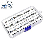 50PCS/Set Integrated Circuit DIP IC transceiver KIT MAX13085 MAX1487 MAX202 MAX232 MAX3232 MAX3485 MAX485 MAX487 MAX488 MAX490