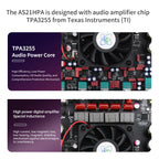 AS21HPA High-Power Bluetooth-BT 5.2 Digital Amplifier Board 2.1 Channel Class D Subwoofer 300W*2+600W TPA3255 Speaker Module