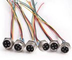 GX16 Aviation Plug Socket with Wire 2/3/4/5/6/7/8/9/10 Pin Female to Female Cable Connector 250V 4~7A  Abutment Aviation Joint