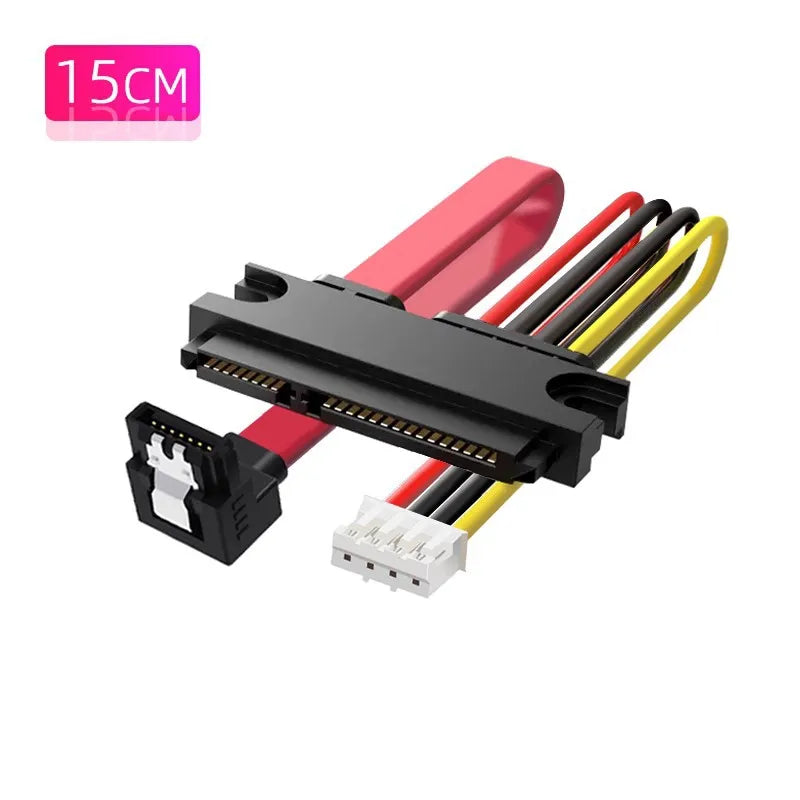 XH2.54&PH2.0 SATA Female Combo 7+15 Pin Data Cable And Power To SATA 7Pin+4 Pin Molex Serial ATA Lead Cable Power Adapter 30cm
