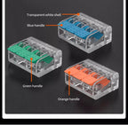 30-100 Pcs Cable Wire Connectors Mini Quick Terminal Block Electrical Connectors Reusable Type Quick Plug-in Terminals