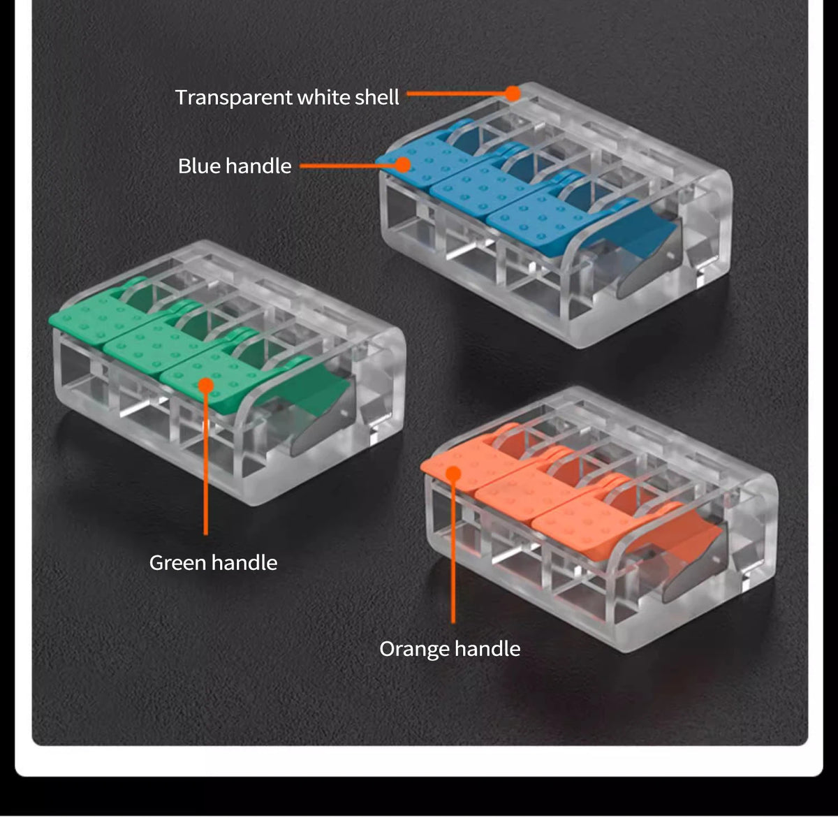 30-100 Pcs Cable Wire Connectors Mini Quick Terminal Block Electrical Connectors Reusable Type Quick Plug-in Terminals