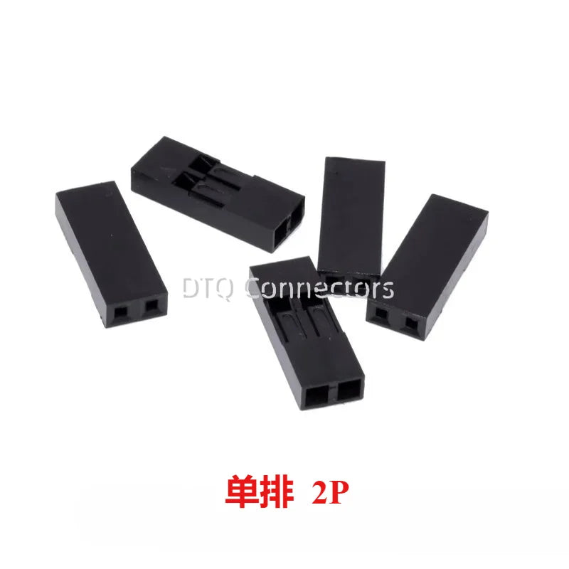 50pcs 2.54mm Dupont connector Male/Female Pin Way Cable Plug 2/3/4/5 Pin Electrical Pin Jumper Header Housing Wire Connector Kit