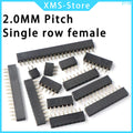 2.0mm Single Row Female 1x2/3/4/5/6/7/8/10/20/40 Pin Pin Header Connector 2mm Pitch Strip For Arduino PCB