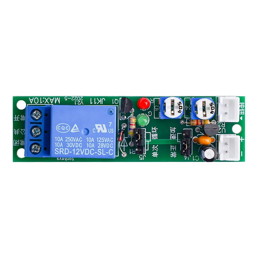 JK11 0-24H Cycle dual-Adjustable Timer Delay On/Off Switch Relay DC 5V 12V 24V Timer Delay Relay Module Electronic Component