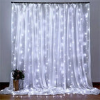 USB Curtain Lights - 8 Lighting Modes LED Fairy String Light for Christmas Halloween New Year Wedding Party Home Garden Decor