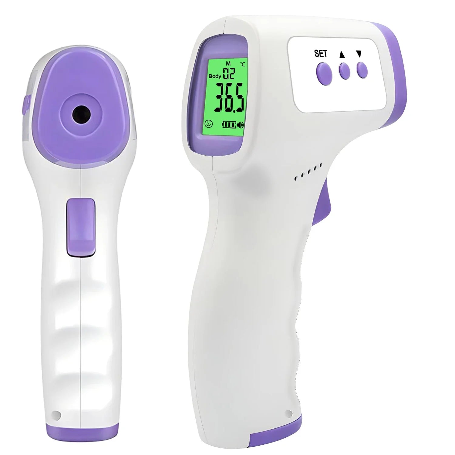 Multifunction Thermometer Three-color Backlit Display Forehead Thermometer Digital Display Infrared Alarm Human Body Thermometer