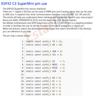 HWGATL ROBOT ESP32-C3 Development Board ESP32 C3 SuperMini WiFi Bluetooth For Arduino