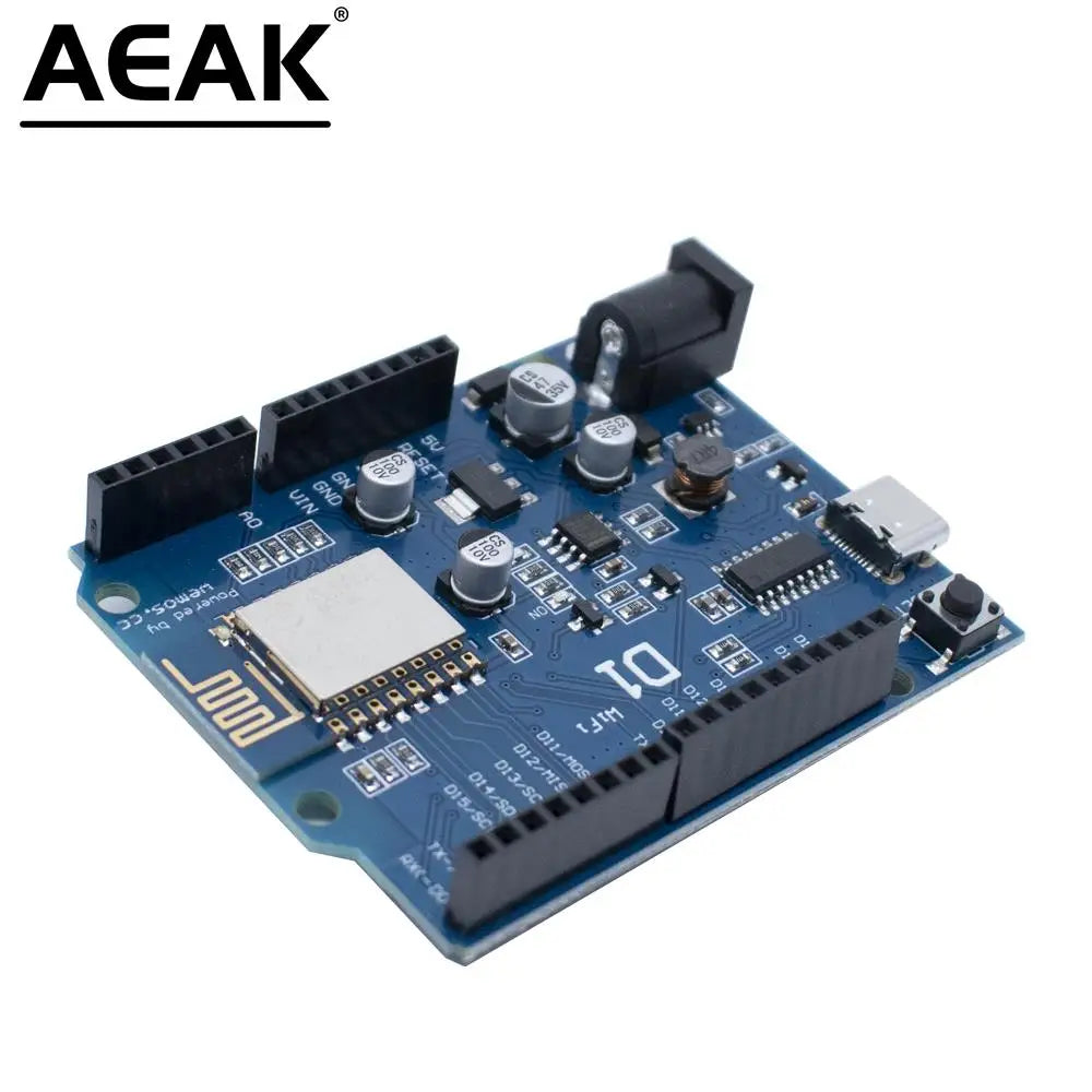 WeMos D1 UNOR3 CH340 ESP-12E CH340G WiFi Development Board Based ESP8266 Shield Smart Electronic PCB For Arduino Compatible IDE