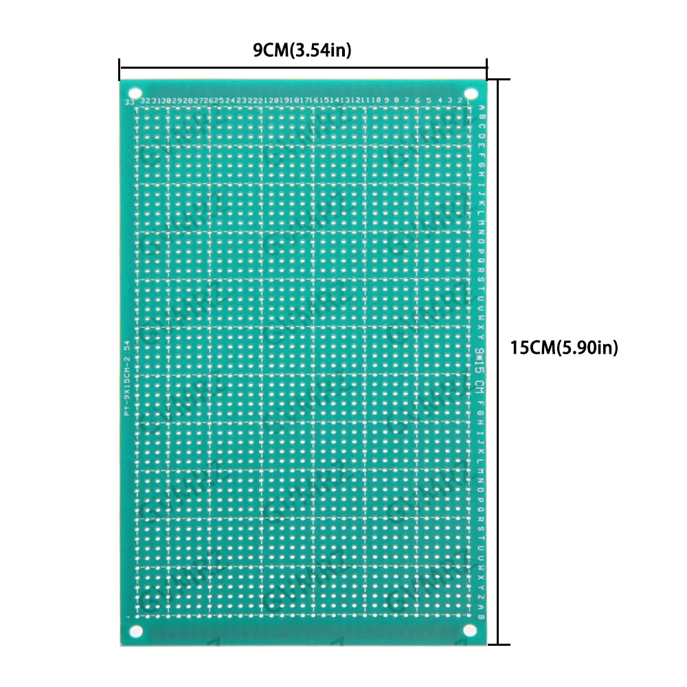 1PCS /5PCS Single Sided Green PCB Prototype Board Universal Through Hole Perfboard for DIY Electronic Projects