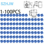 1-100pcs 3362P Series Resistance 101 201 501 102 202 502 103 Trimpo Trimmer Potentiometer 3362 500R 1K 2K 5K 10K 20K 50K 100K