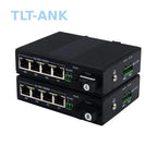 Industrial RS485 Serial Data to Ethernet Fiber Media Converter Transceiver with 4 Gigabit 10/100/1000Mbps RJ45 Port Optic Modem