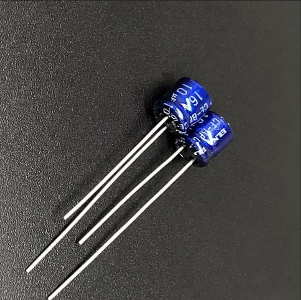 10pcs 10uF 16V ELNA CE-BP 5x5mm 16V10uF Bipolar Audio Capacitor BLUE