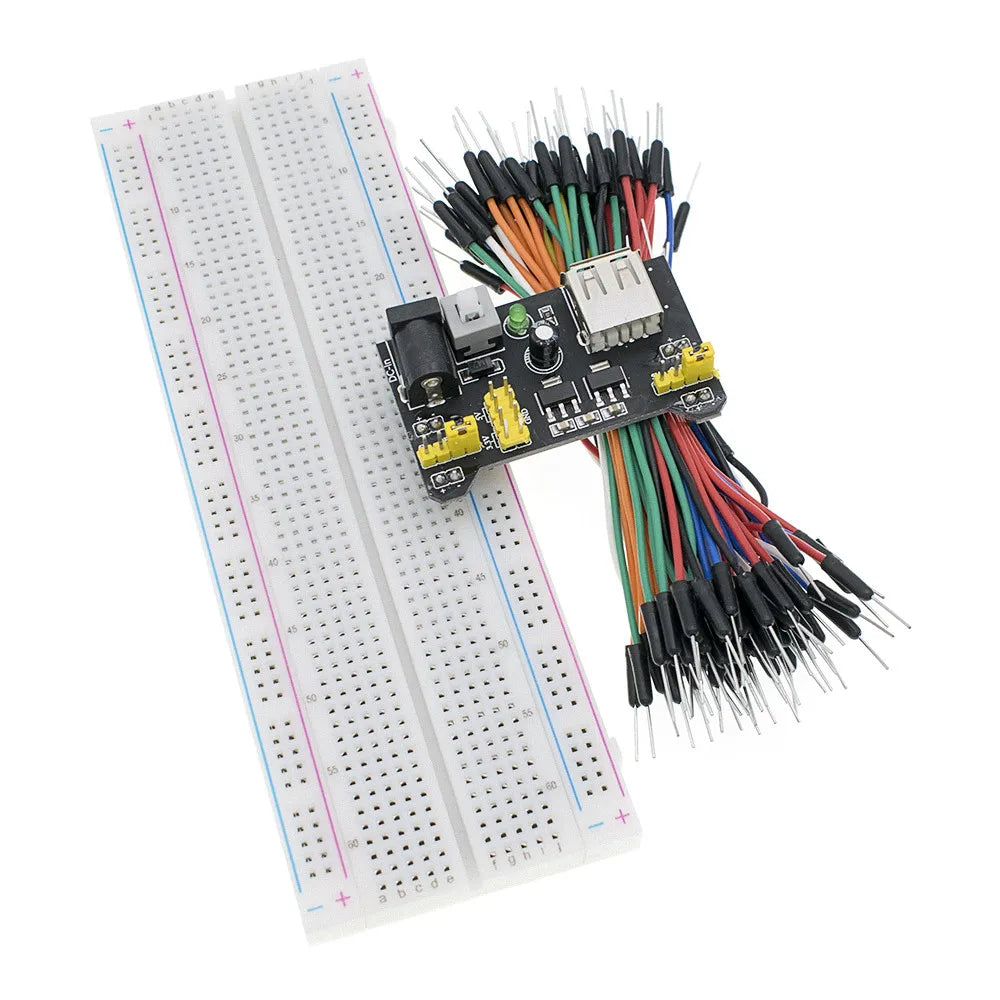 MB-102 MB102 Breadboard 400 830 Point Solderless PCB Bread Board Test Develop Dupont line DIY for arduino laboratory SYB-830