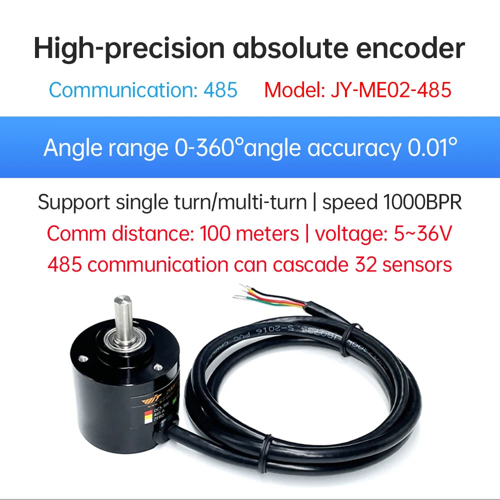 WitMotion JY-ME02 Rotary Absolute Encoder Digital High-Precision Angle Sensor 485 CAN Interface Power-Off Memory Angle Sensor