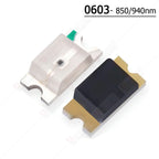 1000pcs 0603 0805 1206 IR SMD Chip 850nm 940nm Emitter Receiver Infrared Transmitter Phototransistor Photodiode Invisible DIY