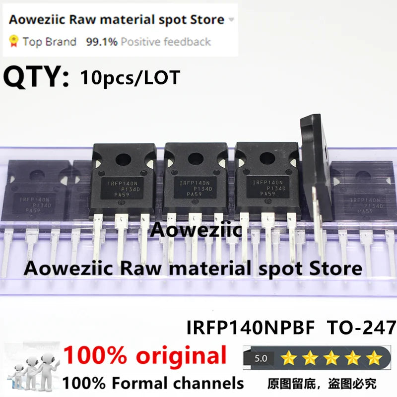 Aoweziic  2021+ 100% New Imported Original  IRFP9140NPBF  IRFP9140N  IRFP140NPBF  IRFP140N  TO-247 P-channel  MOSFET 23A 33A 1