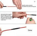 Φ4mm-Φ52mm4X Heat Shrink Tubing-4:1 Ratio Dual Wall Adhesive Lined Shrinkable Wire Wrap Tube Waterproof Industrial RED