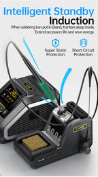 FNIRSI DWS-200 200W Power Repaid Heating Soldering Iron Staion C210 C245 Solder Iron Handle Electronic Welding Rework Station