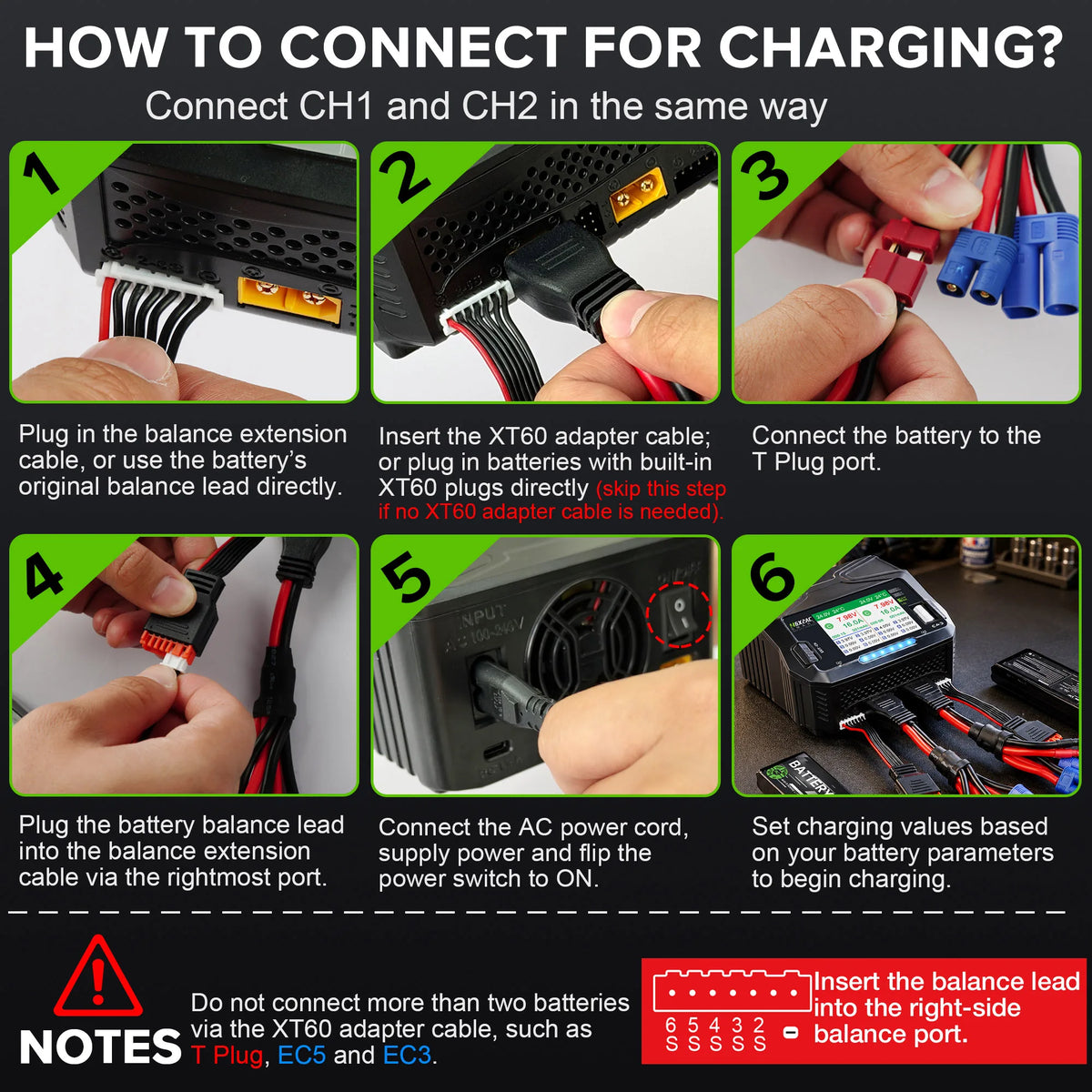 HTRC 400W/240W RC Charger  Dual Channel AC DC Charger Discharger for LiPo LiHV LiFe Lilon NiCd NiMh Pb Battery Balance Charger