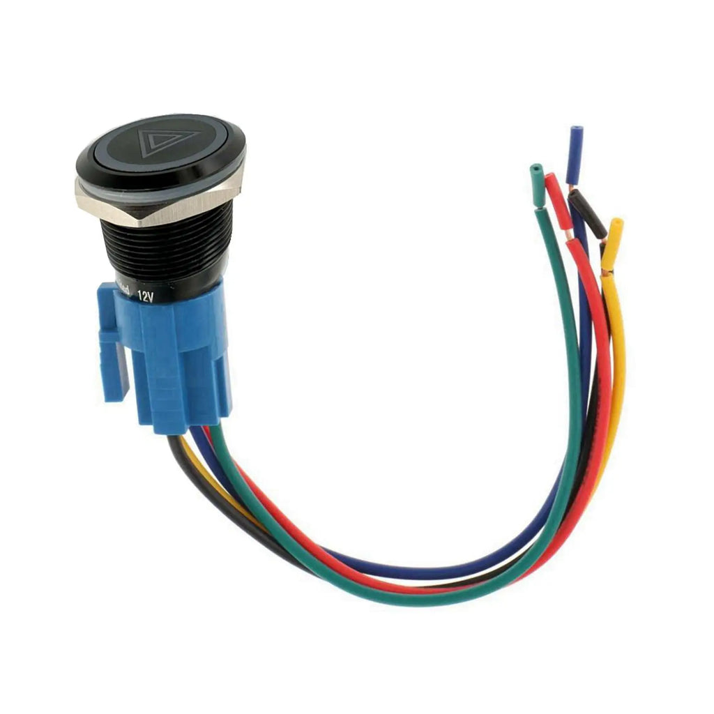 Warning Light Button Switch Emergency Hazard Warning Push Button Switch Car Emergency Light Switch Button for Car Motorcycle