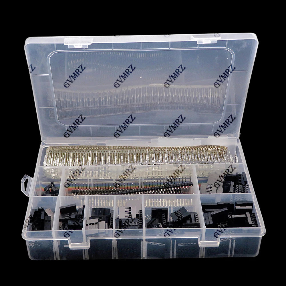 1550PCS/Set 2.54mm Dupont Connector Kit PCB Headers Electronics Cable Jumper Wire Pin Header Housing Male Female Pins