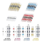 10/30/50PCS Waterproof welding heat shrinkable wire connector soldering sleeve wire terminal kit marine insulation