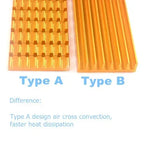 Aluminum Cooling Heatsinks Thermal Pads Heat Dissipation Radiator Thickness 3mm 6mm for M.2 NGFF SATA PCI-E NVME M2 SSD Heatsink