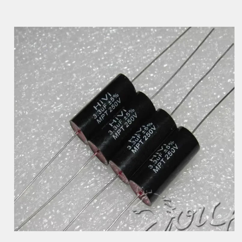5PCS/LOT HiVi 250V 3.3UF, 5.6UF, 6.8UF, 10UF, 18UF, 20UF red head frequency divider capacitor