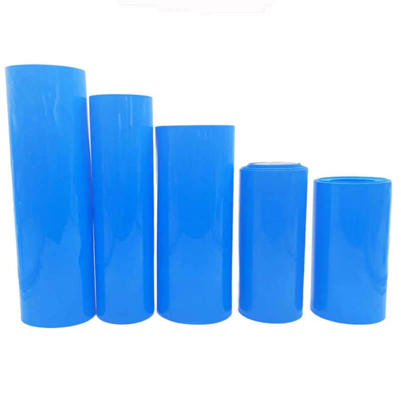 130mm~350mm 1KG PVC Heat Shrink Tube Black Shrinkable Cable Sleeve For 18650 Lithium Battery Pack Insulating Sleeve Shrink Tube