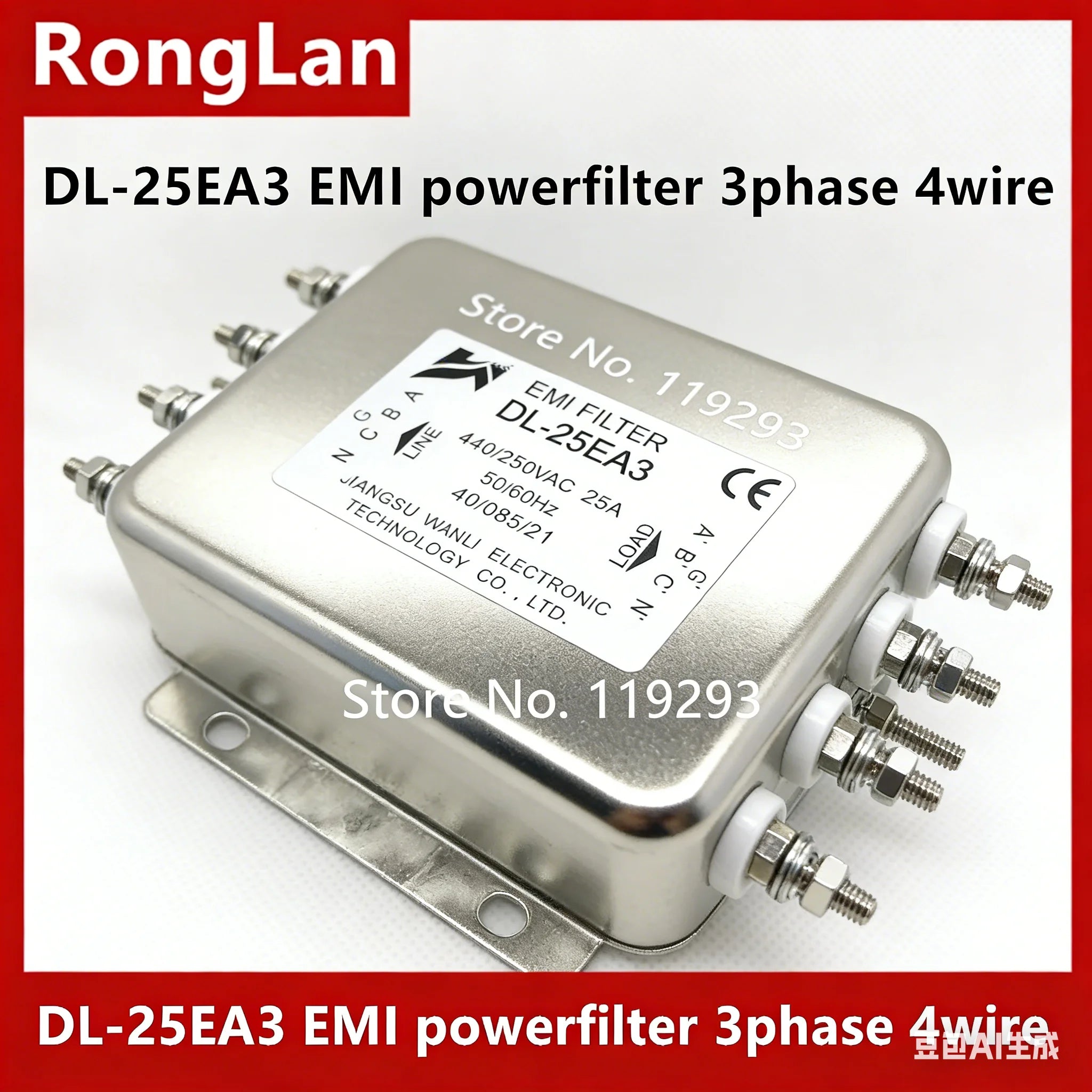 [ZOB] 100% NEW and original Jianli DL-25EA3 EMI Industrial grade power filter for three-phase four wire