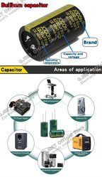 100V 1 10 47 100 220 330 470 680 1000 UF 2200uF High-Frequency Low-Impedance Audio Amplifier Power Supply Electrolytic Capacitor