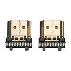 5/10Pcs HDMI Type A Male Connector 19Pin Gold Plated Soldering Plug for HD Electronic Equipment Repair