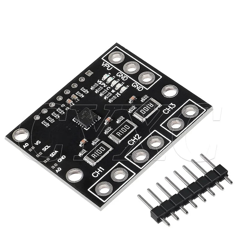 INA3221 Triple-Channel Shunt Current Voltage Monitor Sensor Low/High Side I2C Output Power Monitoring Control Module for INA219