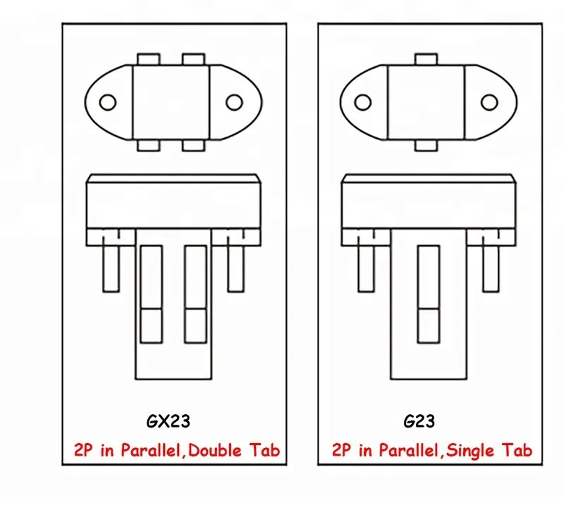 2pcs GX23 2P To E26/e27 Light Socket Adapter PL-S CFL GX23-2 To E26 Led Lamp Base Converter Install Screw E26/e27 To Gx23 Holder